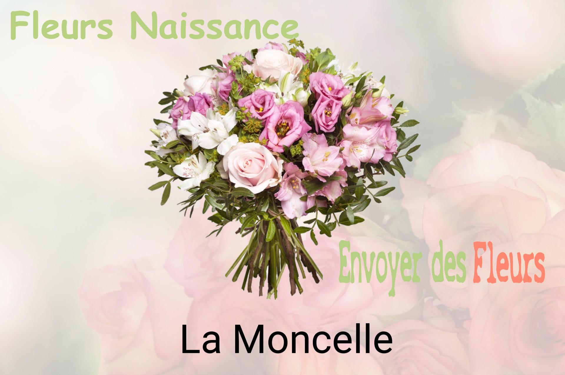 Bouquet de fleurs de naissance livré à La Moncelle